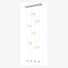 Hubbardton Forge Vintage Platinum Opal Glass (Gg) Abacus 6-Light Ceiling-To-Floor Led Pendant