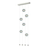 Hubbardton Forge Sterling Cool Grey Glass (Yl) Abacus 6-Light Ceiling-To-Floor Led Pendant