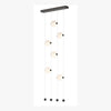 Hubbardton Forge Oil Rubbed Bronze Opal Glass (Gg) Abacus 6-Light Ceiling-To-Floor Led Pendant