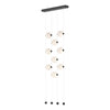 Hubbardton Forge Black Opal Glass (Gg) Abacus 9-Light Ceiling-To-Floor Led Pendant