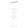 Hubbardton Forge Sterling Opal Glass (Gg) Abacus 9-Light Ceiling-To-Floor Led Pendant