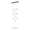 Hubbardton Forge Oil Rubbed Bronze Opal Glass (Gg) Abacus 9-Light Ceiling-To-Floor Led Pendant