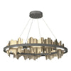 Hubbardton Forge Natural Iron Soft Gold Hildene Circular Led Pendant