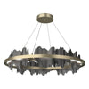 Hubbardton Forge Soft Gold Black Hildene Circular Led Pendant