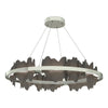 Hubbardton Forge Sterling Dark Smoke Hildene Circular Led Pendant