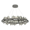 Hubbardton Forge Natural Iron Sterling Hildene Circular Led Pendant