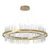 Hubbardton Forge Modern Brass Vintage Platinum Gossamer Circular Led Pendant