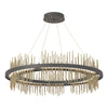 Hubbardton Forge Natural Iron Modern Brass Gossamer Circular Led Pendant