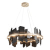 Hubbardton Forge Soft Gold Slate Ardesia Circular Led Pendant