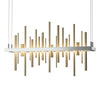 Hubbardton Forge Vintage Platinum Soft Gold Cityscape Led Pendant