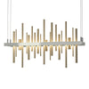 Hubbardton Forge Sterling Soft Gold Cityscape Led Pendant