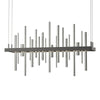 Hubbardton Forge Natural Iron Sterling Cityscape Led Pendant