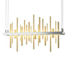 Hubbardton Forge Vintage Platinum Modern Brass Cityscape Led Pendant