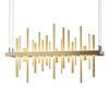 Hubbardton Forge Soft Gold Modern Brass Cityscape Led Pendant