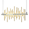 Hubbardton Forge Sterling Modern Brass Cityscape Led Pendant