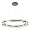 Hubbardton Forge Dark Smoke Clear Glass (Zm) Solstice Led Pendant