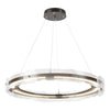 Hubbardton Forge Oil Rubbed Bronze Clear Glass (Zm) Solstice Led Pendant