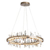 Hubbardton Forge Soft Gold Crystal Solitude Circular Led Pendant