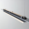 Hubbardton Forge Black Vintage Platinum Plank Led Pendant