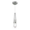 Hubbardton Forge Vintage Platinum Clear Glass (Zm) Link Clear Glass Low Voltage Mini Pendant