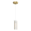 Hubbardton Forge Modern Brass Opal Glass (Gg) Exos Glass Low Voltage Mini Pendant