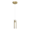 Hubbardton Forge Modern Brass Clear Glass (Zm) Exos Glass Low Voltage Mini Pendant