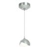 Hubbardton Forge Vintage Platinum White Opal Glass (Gg) Brooklyn Double Shade Low Voltage Mini Pendant