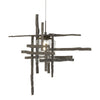 Hubbardton Forge Dark Smoke Seeded Clear Glass (Ii) Tura Seeded Glass Low Voltage Mini Pendant