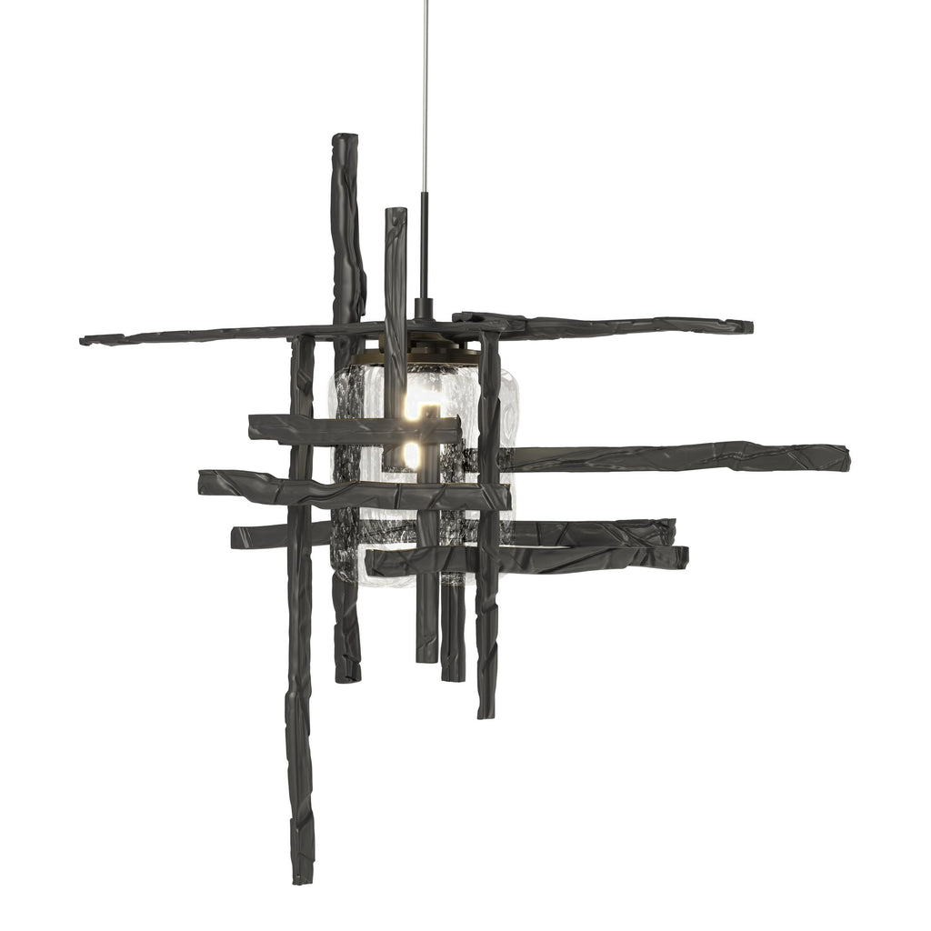 Hubbardton Forge Tura Seeded Glass Low Voltage Mini Pendant