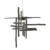 Hubbardton Forge Natural Iron Seeded Clear Glass (Ii) Tura Seeded Glass Low Voltage Mini Pendant