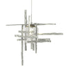 Hubbardton Forge Vintage Platinum Seeded Clear Glass (Ii) Tura Seeded Glass Low Voltage Mini Pendant