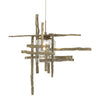 Hubbardton Forge Soft Gold Seeded Clear Glass (Ii) Tura Seeded Glass Low Voltage Mini Pendant