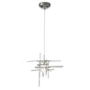 Hubbardton Forge Sterling Seeded Clear Glass (Ii) Tura Seeded Glass Low Voltage Mini Pendant