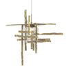 Hubbardton Forge Modern Brass Seeded Clear Glass (Ii) Tura Seeded Glass Low Voltage Mini Pendant