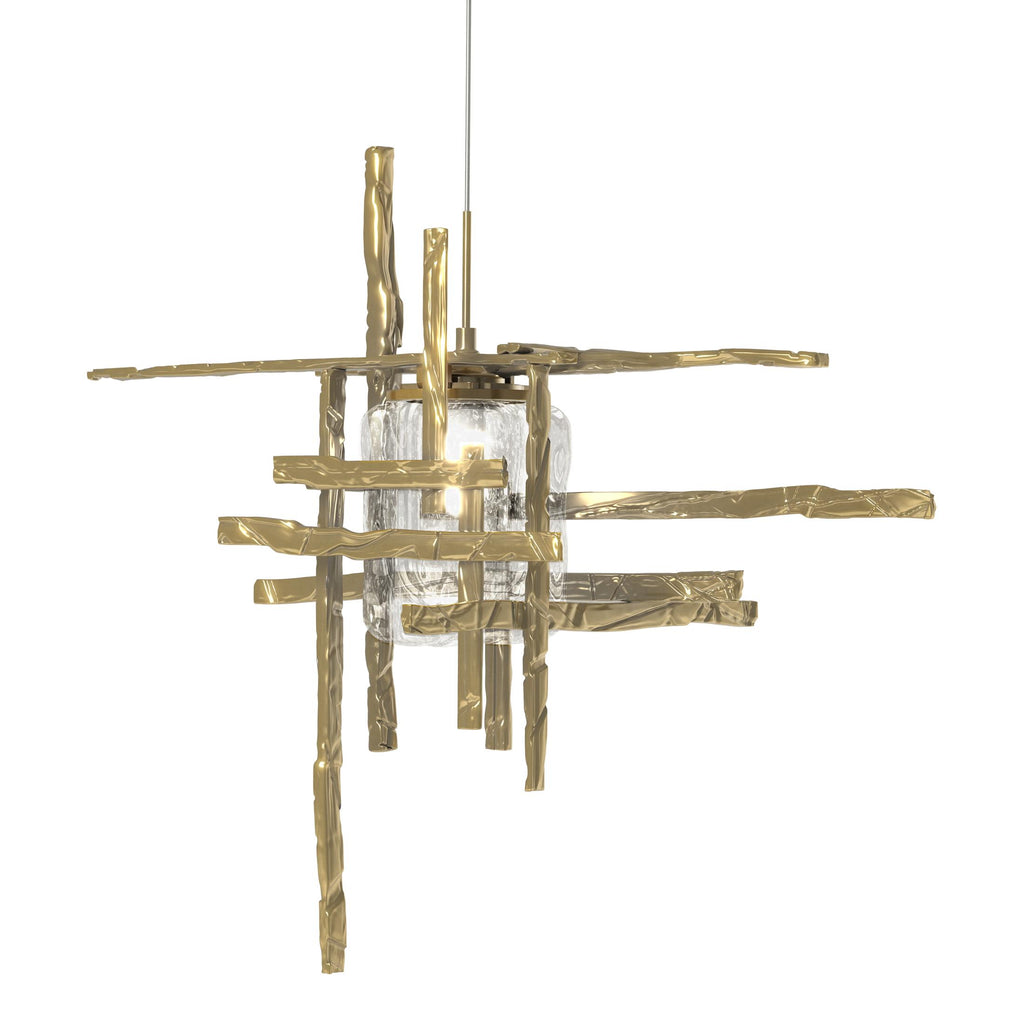 Hubbardton Forge Tura Seeded Glass Low Voltage Mini Pendant