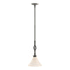 Hubbardton Forge Natural Iron Opal Glass (Gg) Twist Basket Mini Pendant