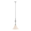 Hubbardton Forge Vintage Platinum Opal Glass (Gg) Twist Basket Mini Pendant