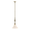 Hubbardton Forge Soft Gold Opal Glass (Gg) Twist Basket Mini Pendant