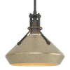 Hubbardton Forge Natural Iron Soft Gold Henry With Chamfer Pendant