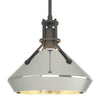 Hubbardton Forge Natural Iron Sterling Henry With Chamfer Pendant