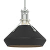 Hubbardton Forge Vintage Platinum Black Henry With Chamfer Pendant