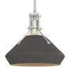 Hubbardton Forge Vintage Platinum Natural Iron Henry With Chamfer Pendant