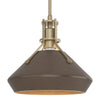 Hubbardton Forge Soft Gold Bronze Henry With Chamfer Pendant