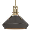 Hubbardton Forge Soft Gold Oil Rubbed Bronze Henry With Chamfer Pendant