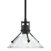 Hubbardton Forge Black Clear Glass (Zm) Henry Mini Pendant