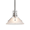 Hubbardton Forge Vintage Platinum Frosted Glass (Fd) Henry Mini Pendant