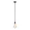 Hubbardton Forge Bronze Spun Frost (Sh) Mobius Mini Pendant