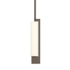 Hubbardton Forge Bronze Opal Glass (Gg) Axis Mini Pendant