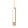 Hubbardton Forge Modern Brass Opal Glass (Gg) Axis Mini Pendant