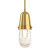 Hubbardton Forge Modern Brass Brass Clear Bubble Glass (Yg) Fizz Mini Pendant